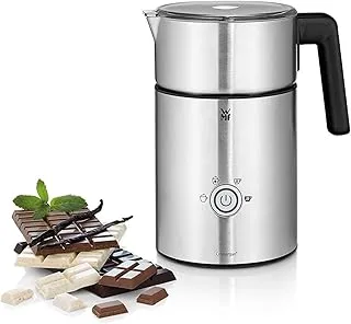 WMF Lono - Espumador Milk&Choc, 650 W, con 4 funciones, libre de BPA, acero de Cromargan, apto para lavavajillas, para capuccino, latte macchiato, frappé y chocolate caliente, apagado automático