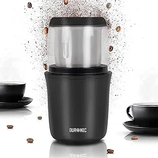 Duronic CG250 Molinillo de café eléctrico 250W y capacidad de 75g - Cuchilla de acero inoxidable para triturar semillas de café - Cappucinos, expreso, americano, café con leche frescos y caseros