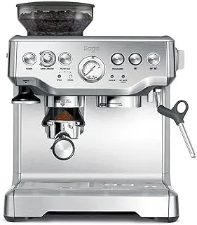 Sage - The Barista Express - Cafetera Profesional con Espumador de Leche Manual y Molinillo Integrado - Microespuma Personalizable - Acero Inoxidable, Jarra con Control de Temperatura