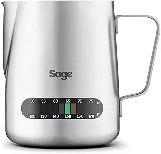 Sage Temp Control - Jarra de Leche con Termómetro Integrado, Acero Inoxidable