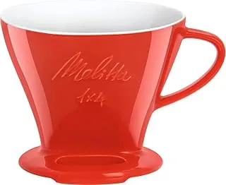 Melitta Filtro Café Porcelana 1x4 Rojo — Extracción Artesanal