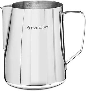 Jarra de Leche de Acero Inoxidable | Capacidad 1 litro | Jarra para Espumar Leche | Pulida Alto Brillo | Jarra de Leche Barista | para Espumar Leche, Cappuccino, Espresso, Latte Art, Macchiato