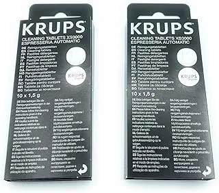 Limpiador origianl para Cafeteras Krups (2x10 unidades) XS3000 Compatible con Modelos Krups Espresso Espresseria Automatic y Otros,