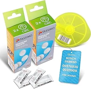 DL-pro Disc de limpieza + 2 x descalcificadores para Bosch Siemens 576836 00576836 311909 00311909 Juego de limpieza y descalcificación para sistema de múltiples bebidas Tassimo Cafetera automática