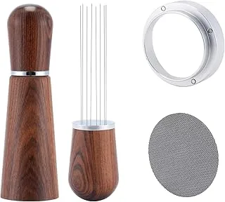 Kit Accesorios Cafe 51mm,WDT Tool,Anillo Dosificador Café & Pantalla de Disco Espresso,Accesorios Cafetera Espresso para Portafiltro 51 mm Accesorios Barista