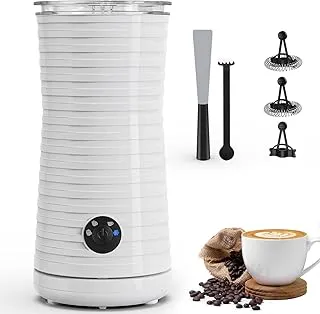Espumador de Leche Eléctrico Automático, Calentador de Leche 4 en 1 para Espuma Fría y Caliente para Café, Latte, Cappuccino, Macchiatos, Leche Caliente, 240ml 400W