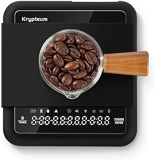 Mini báscula de café recargable con temporizador, báscula de café digital de precisión de 0.1 g para verter y espresso, báscula digital portátil portátil de cocina con sincronización