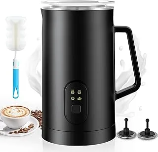 Espumador de Leche 4 en 1, 580ml máquina automática de espuma caliente y fría y calentador de leche, Espumador Leche Electrico para Latte, Cappuccino, Chocolate