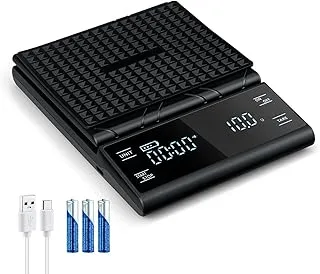 Wigearss Báscula de Café Digital con Temporizador — Precisión Barista