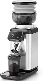 Neretva Molinillo Cafe Electrico, 40 Precisión Molinillo Café Antiestático & Anti Residuos Molinillo de Cafe con Magnético Recolector & LCD Táctil para Espresso/Café de Goteo/Prensa Francesa/Moka